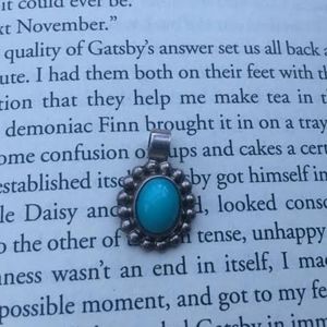 206: Sterling Silver Turquoise Pendant
